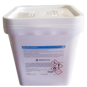 Tricloro 90% Pastiglie 500 Gr Confezione Da 10 Kg Blisterato
